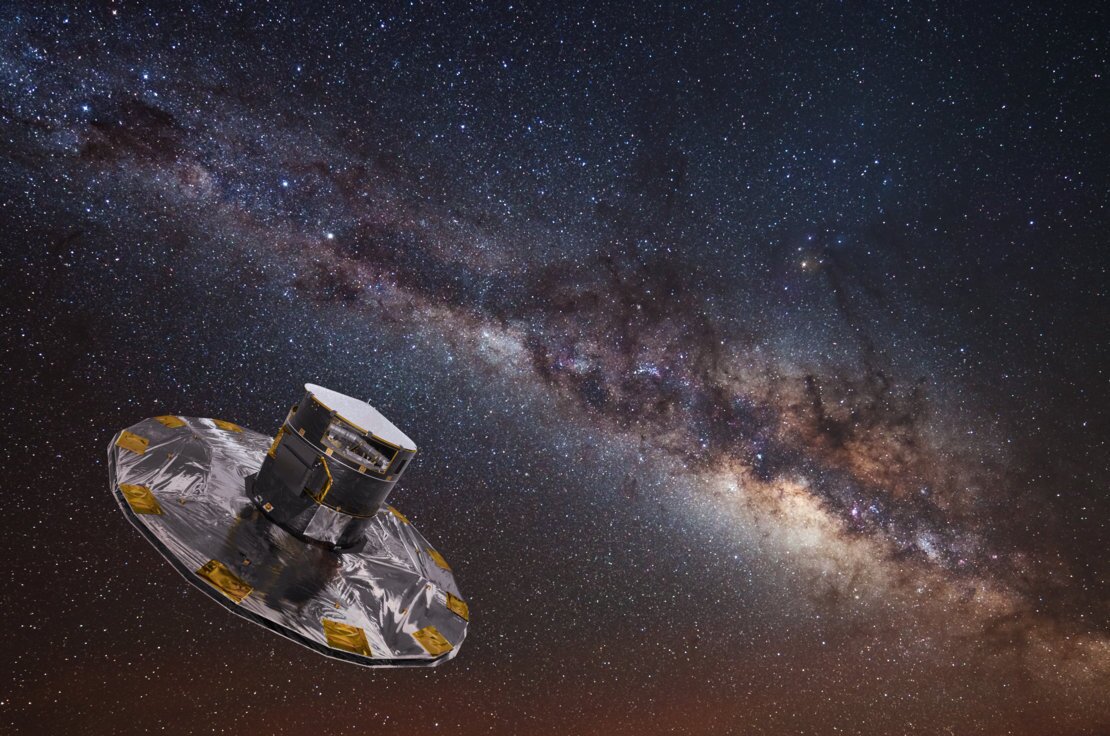 Artist's impression of the Gaia probe in space