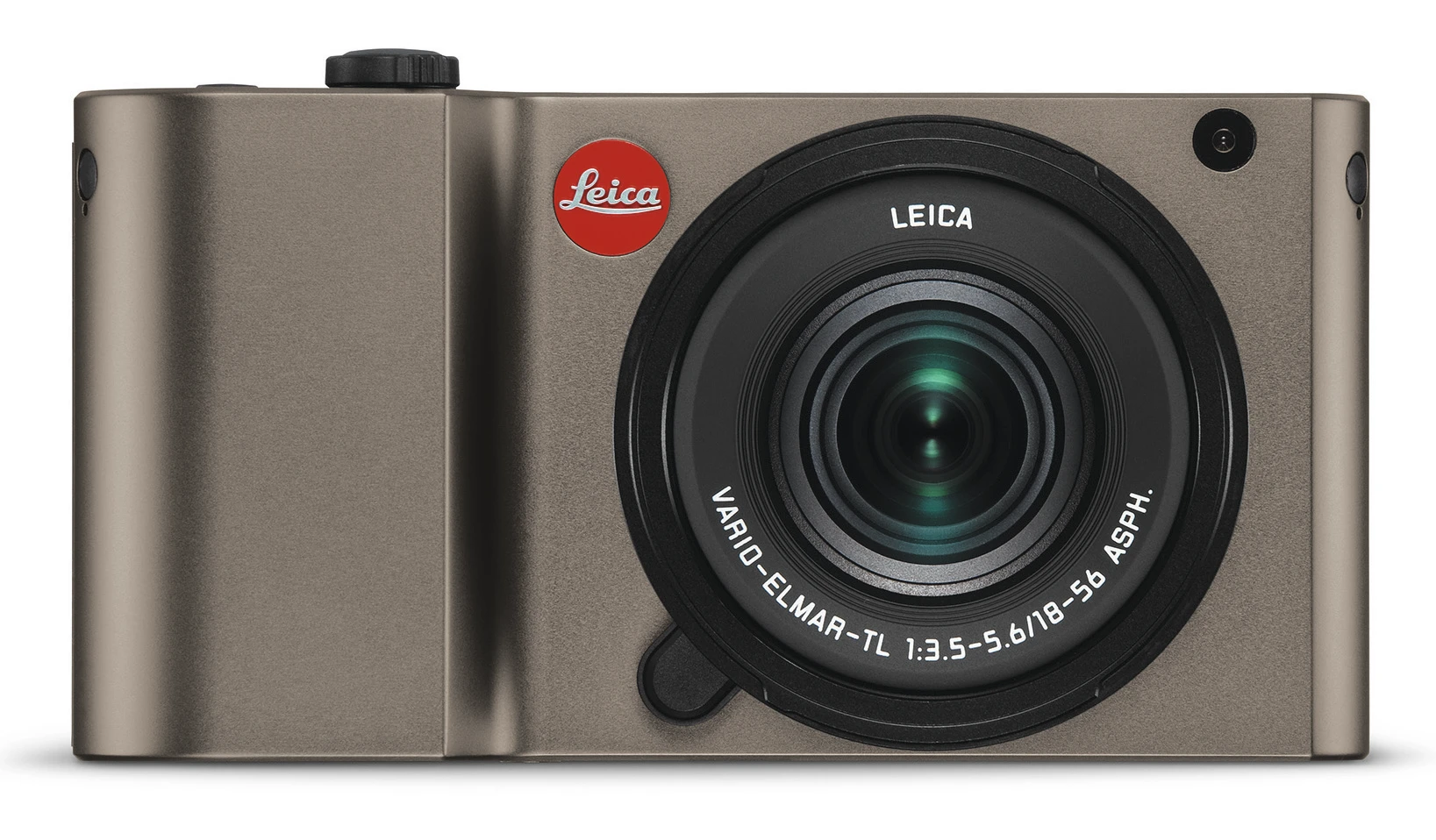 The titanium version of the Leica TL has a bevelled edge detail to the top and bottom plates