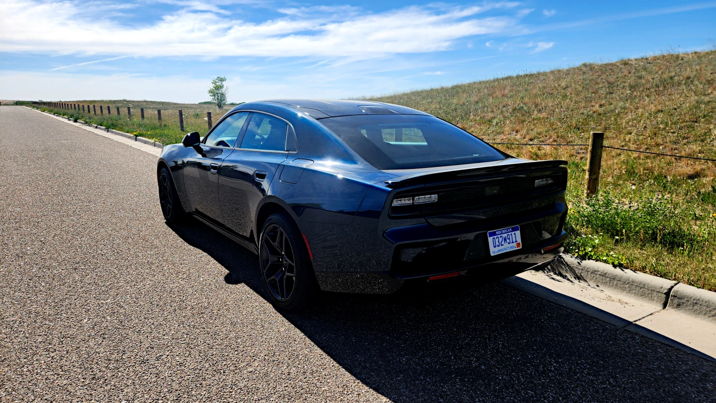 Sleek proportions for the 2026 Charger both hide and highlight its bulk