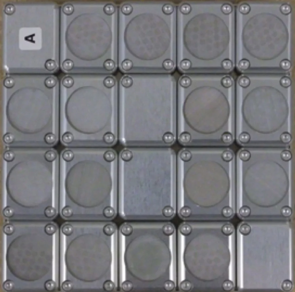 The exposure chambers containing bacteria