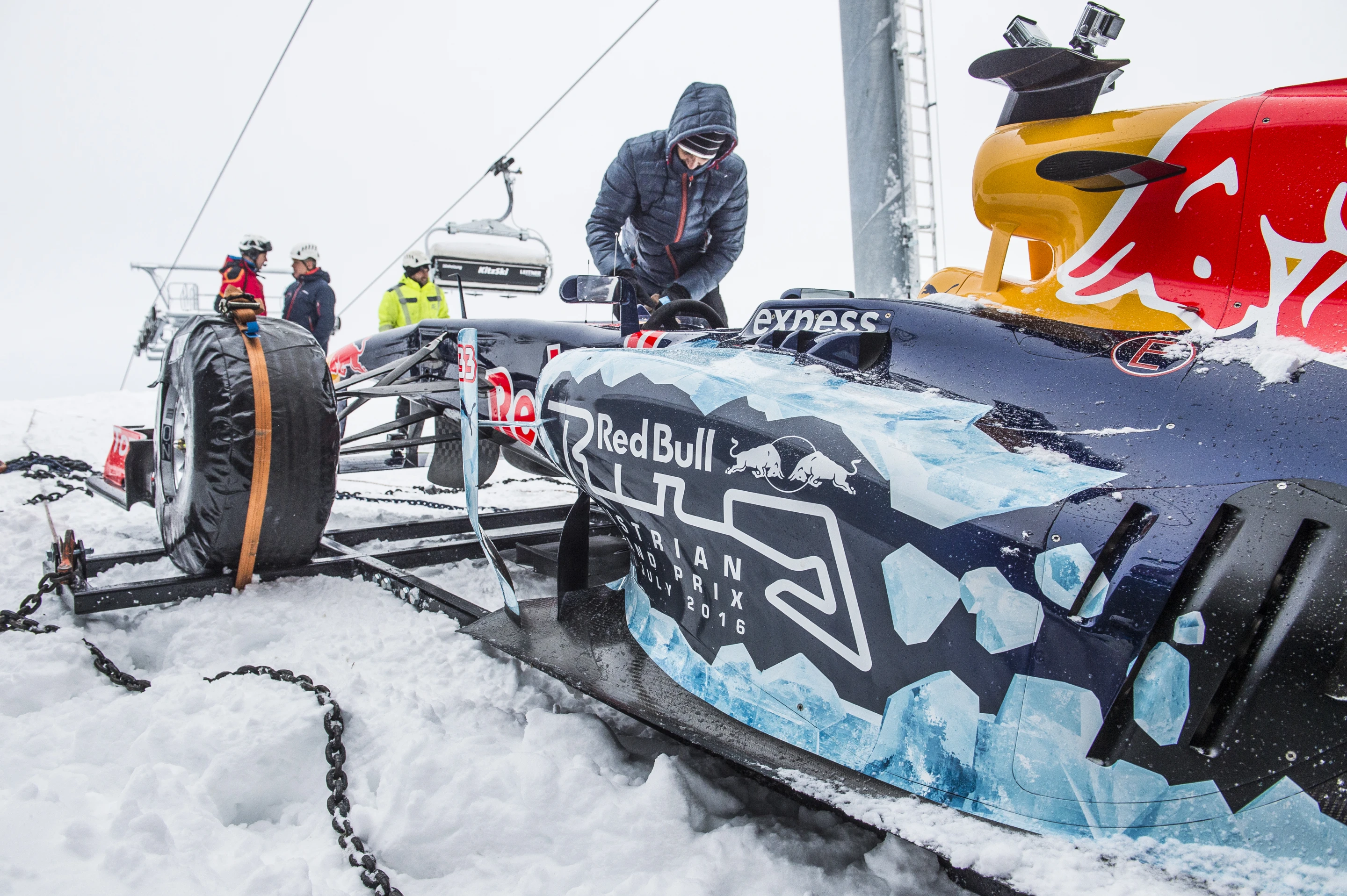 Much of the Red Bull team's mechanical work was in preparing it for the cold