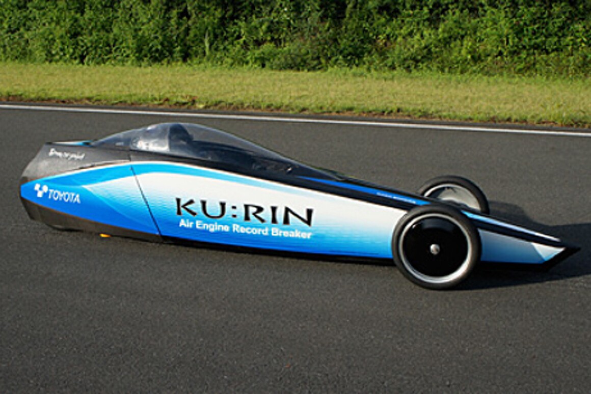 KURIN sets speed record for compressed air cars