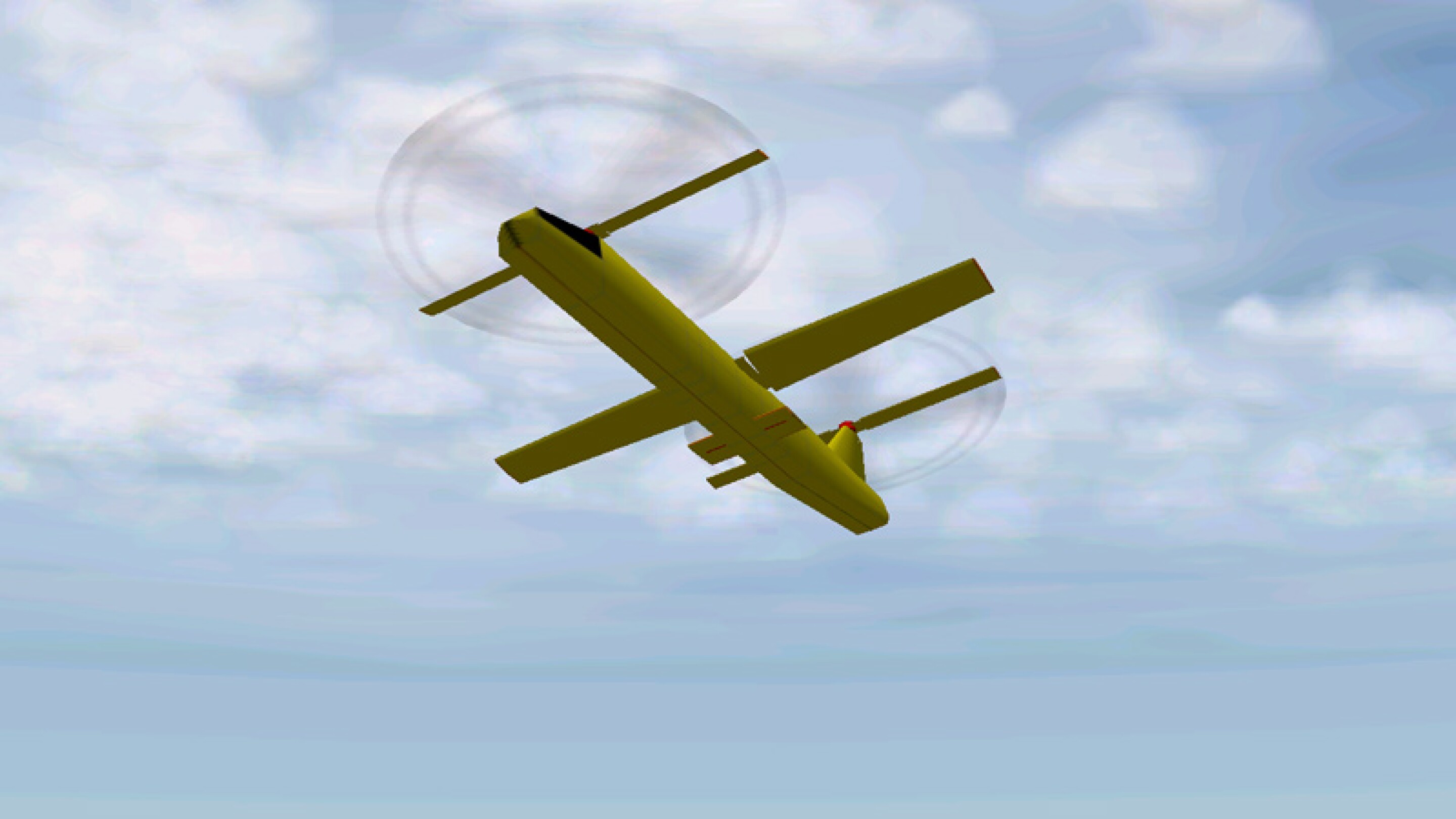 Hybrid RotorWing design transitions from fixed to rotary wing midflight