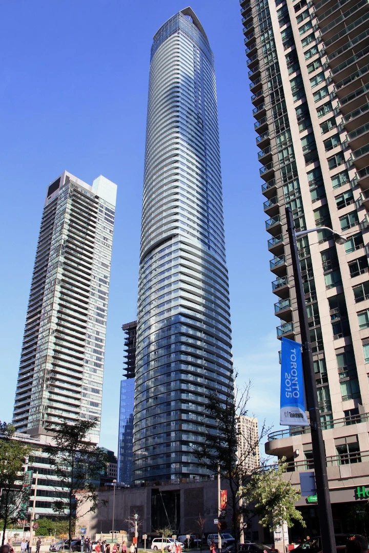 Toronto's ÏCE II came tenth in the Emporis Skyscraper Award. The building was designed by architectsAlliance and sports an extensive green roof. It rises to a total height of 234 m (767 ft)