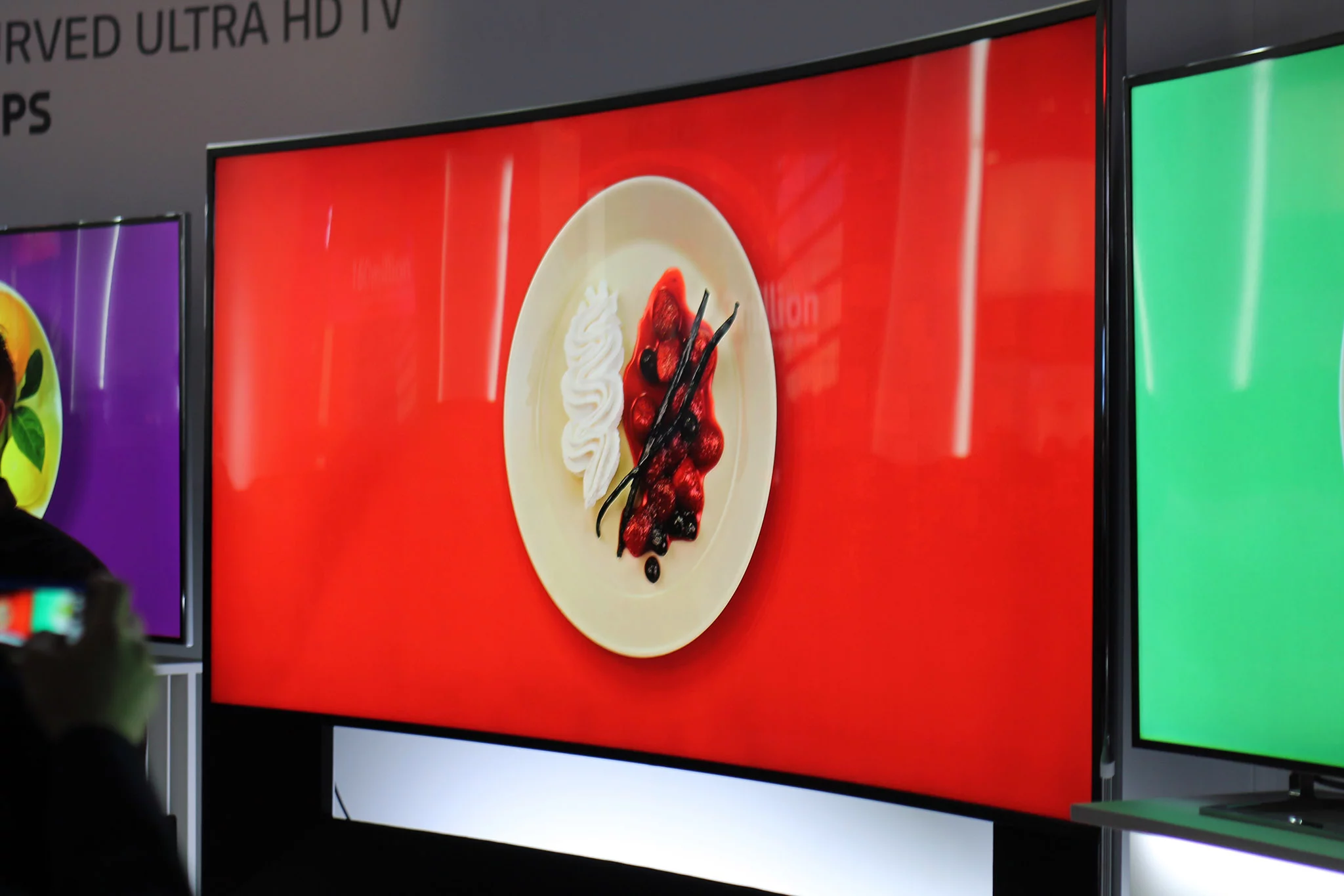 LG's 105-in curved OLED TV at CES