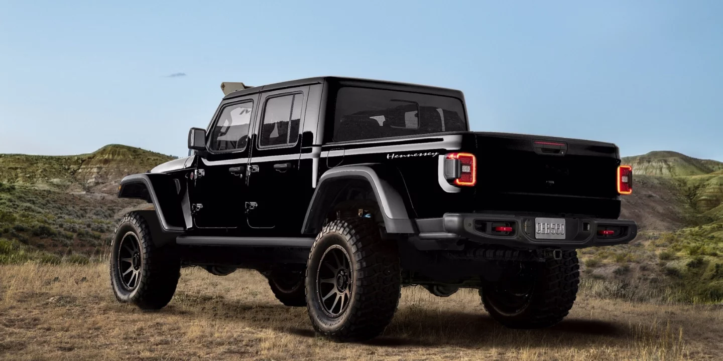 The full kit includes the Gladiator pickup truck, the Hellcat engine, and an 8-speed automatic transmission