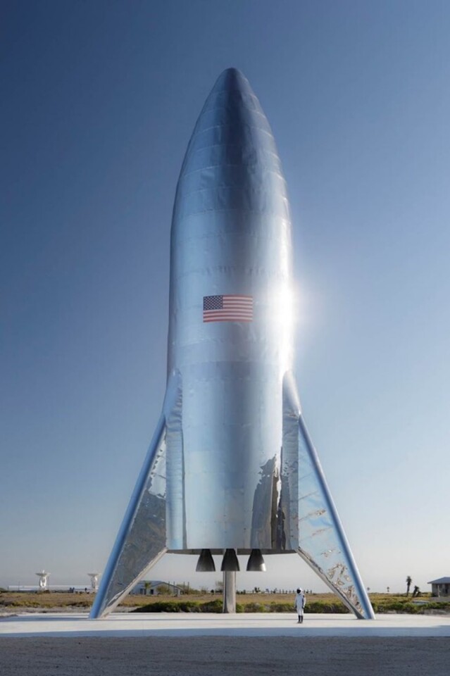 SpaceX's Starship prototype stands tall in Texas