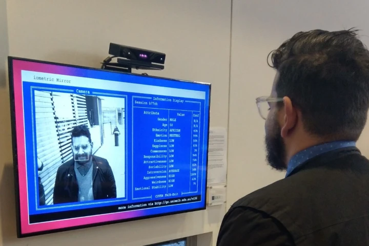 The Biometric Mirror demonstrates how human bias can dramatically influence facial recognition systems