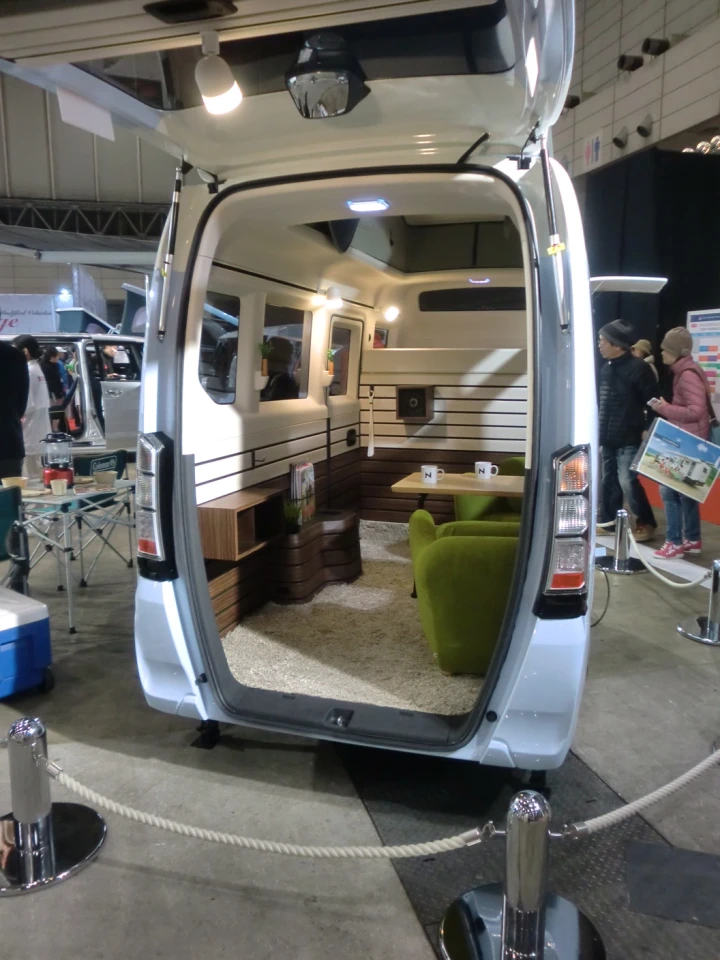 The interior can be configured in both lounging and sleeping mode - shown here in lounging mode (Photo: Stephen Clemenger/Gizmag.com)