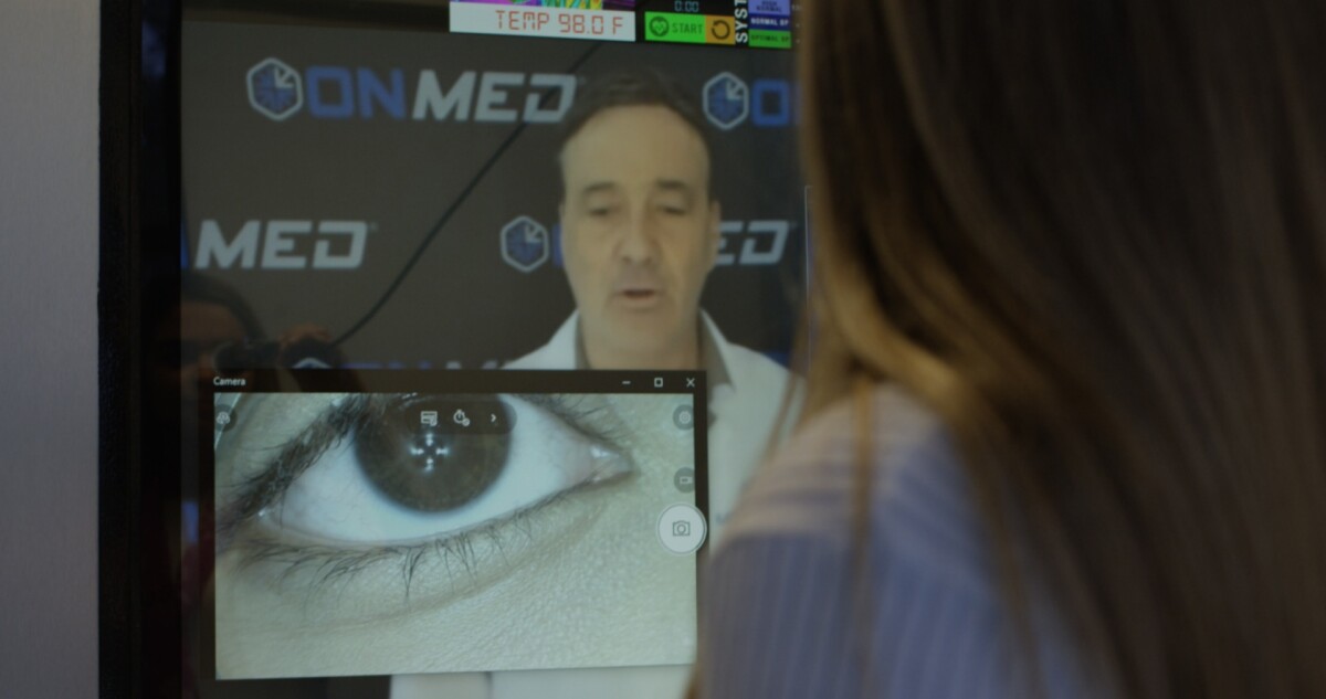 The OnMed Station lets doctors examine patients in HD video