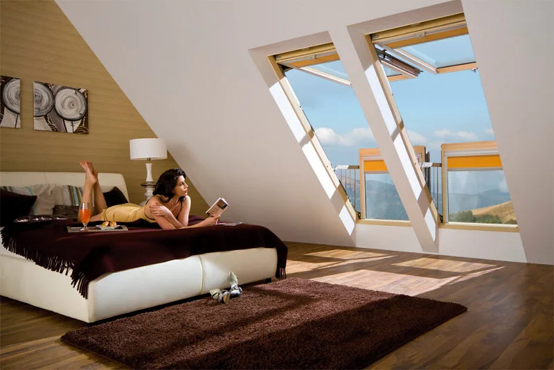 The Galeria requires a roof slope of 35 to 55 degrees