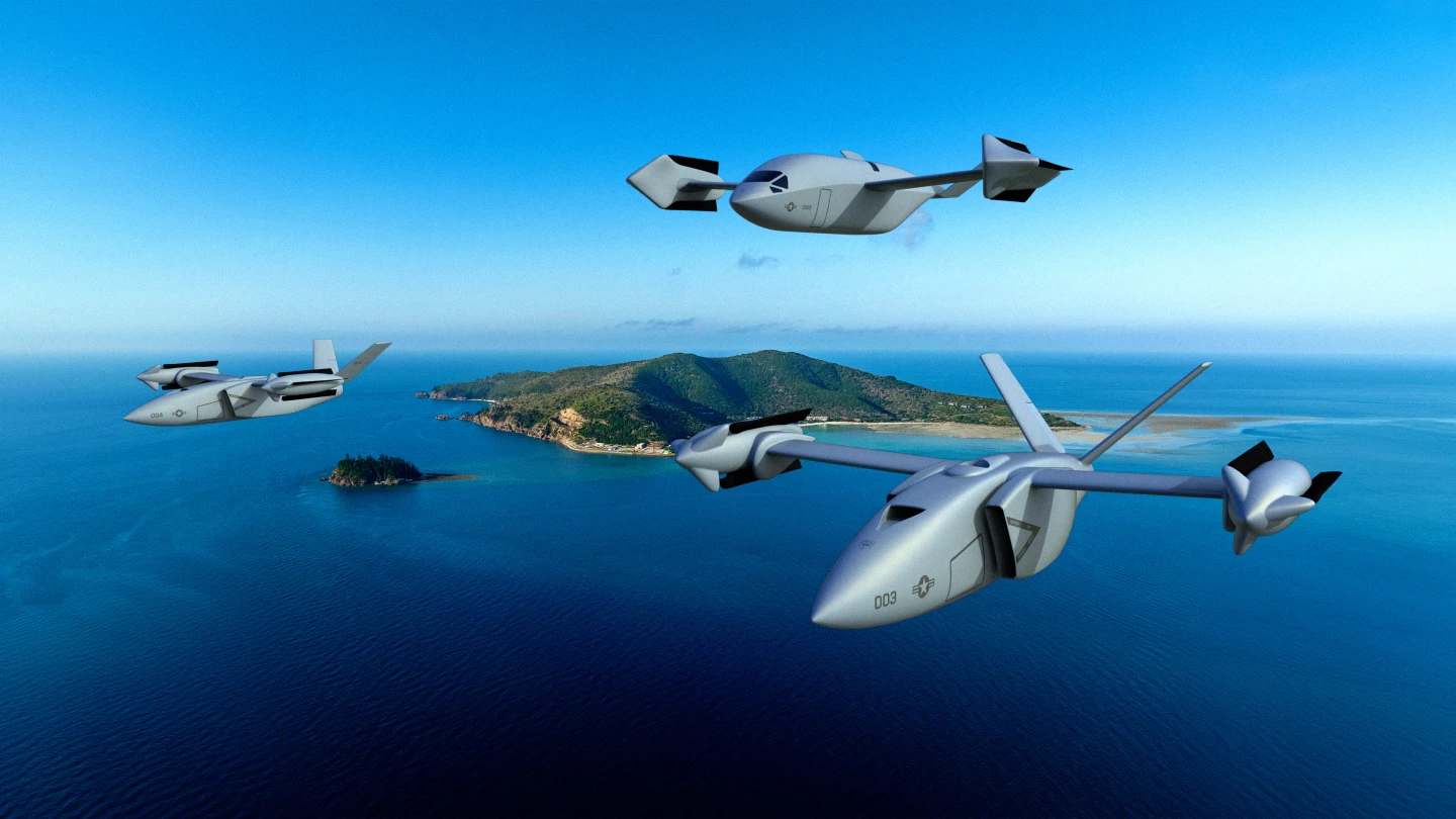 Artist's concept of the new X-planes in flight