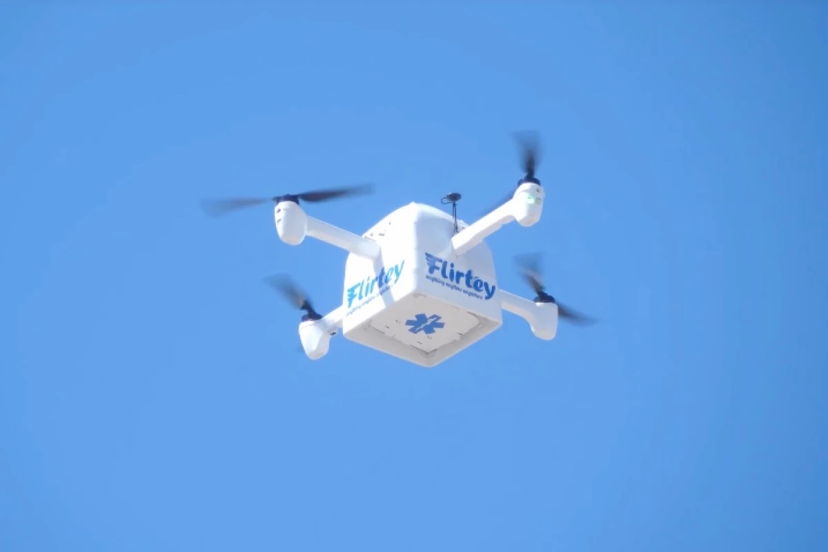 Along with retail goods, the Flirtey Eagle could also be used to deliver emergency medical supplies