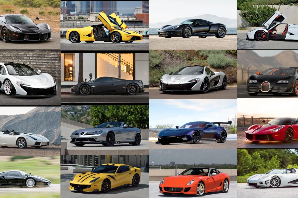 Some of the cars that will be hitting the auction block