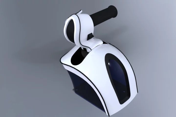 A prototype driving device allows disabled people to steer, accelerate, change gears and brake with one hand (Photo: FICOSA International S.A.)