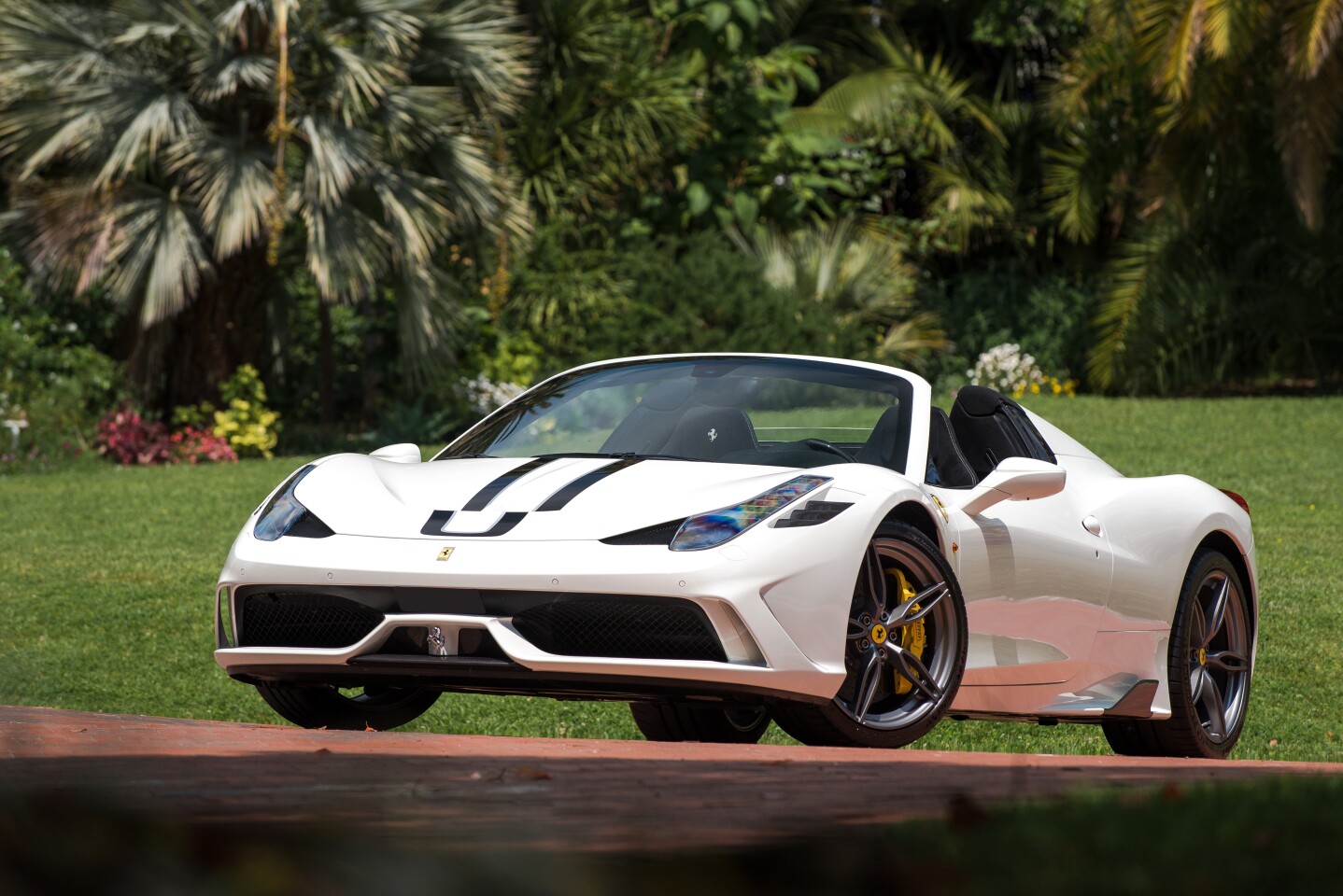 Artcurial Monaco July 2, 2017 Auction: The final variant of the Ferrari 458 was the 605 hp Speciale Aperta, produced in a run of just 499 cars and heavily oversubscribed at dealerships worldwide. This particular car, with €80,000 worth of options and just 4,200 km on the odometer since it was delivered in October 2015 was highly sought after and sold above new price. Auction Description
