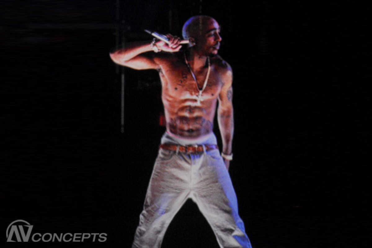 Tupac Hologram Shot Tupac Hologram Shot