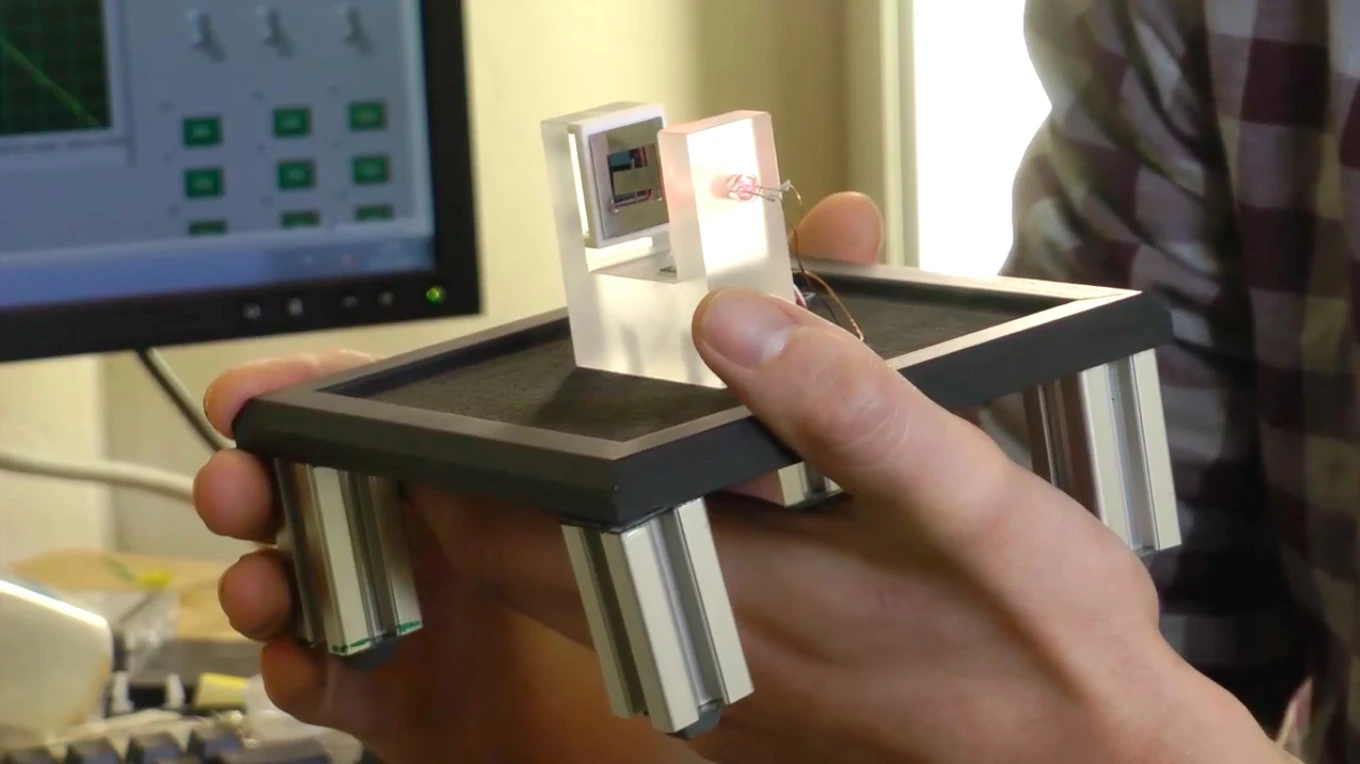 The prototype mini gravimeter, known as the Wee-g