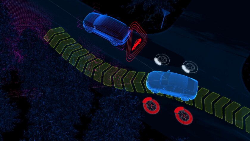 The XC60 will steer around obstacles if it senses an accident
