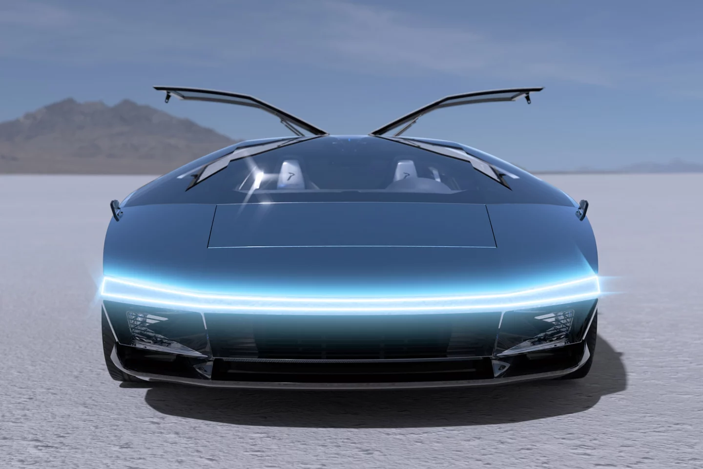 The Peralta S is composed of mirror-polished, hand-bent metal that forms an uninterrupted arc along the length of the vehicle