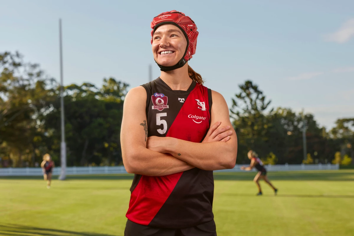 QAFLW player Jamie Howell is already a regular user of Head Gear