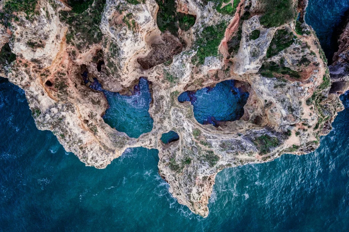 Rocky coastline in Portugal