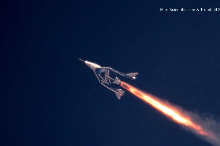 VSS Unity firing its hybrid engine