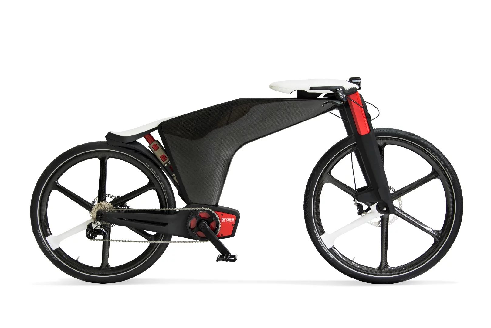 In parked form, the Visionbike's handlebars and saddle drop down out of the way