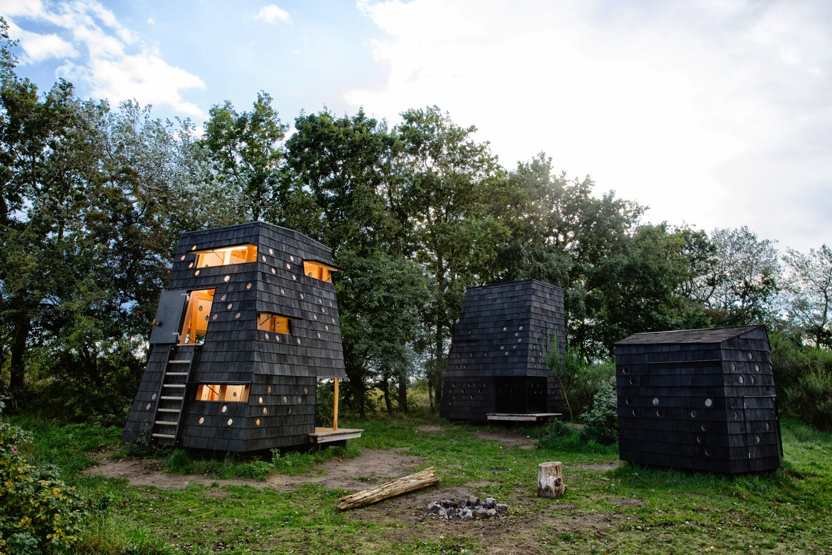 The shelters offer visiting hikers, campers, divers and surfers a temporary refuge from the elements