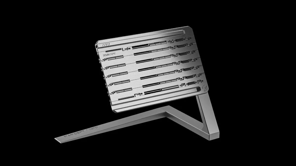If you wanna show off your Mk2 instead of hiding it in your wallet, you can get this custom display stand for your desk