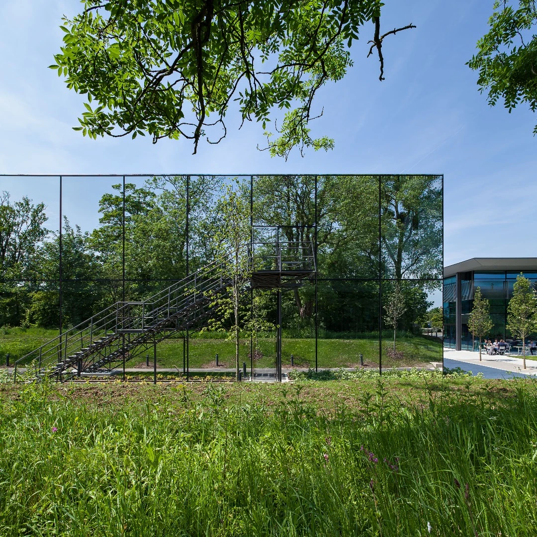 Extensive landscaping is designed to add privacy and there's also a nature walk that surrounds the site