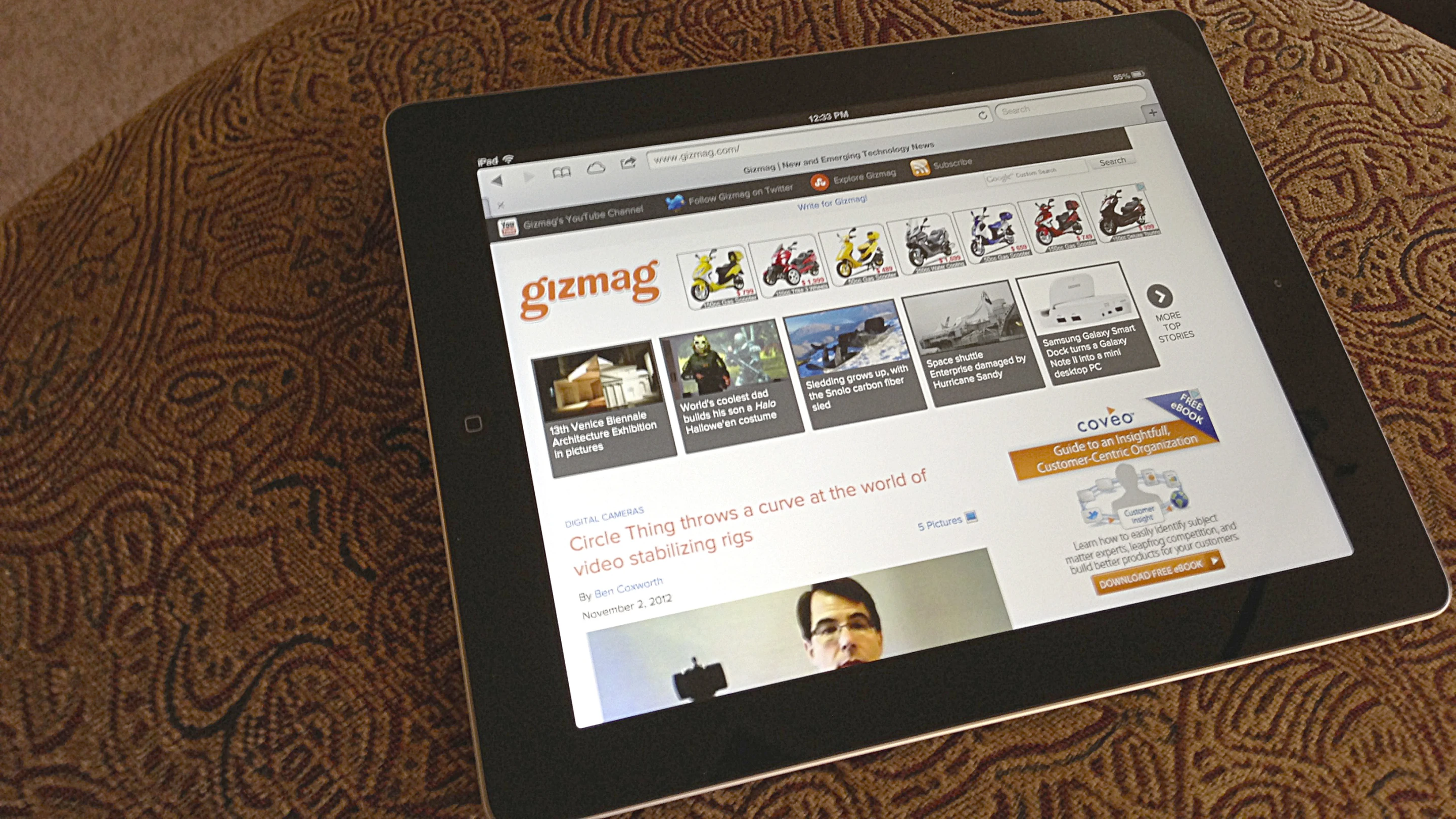 You can still read Gizmag on the new iPad
