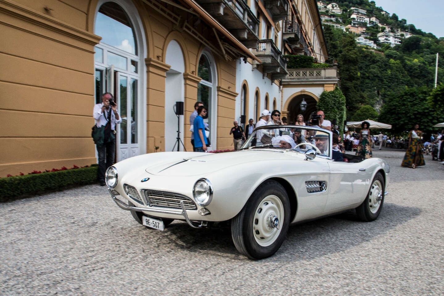 Also in the movie car class was a 1958 BMW 507 Roadster once owned by Elvis Presley. Th car also appeared in the film Hula-Hopp, Conny (1959) Entrant:Christian Traber (CH)