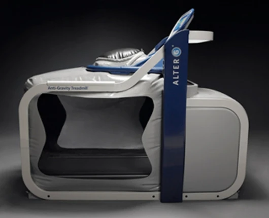 Side view of the AlterG M300 treadmill