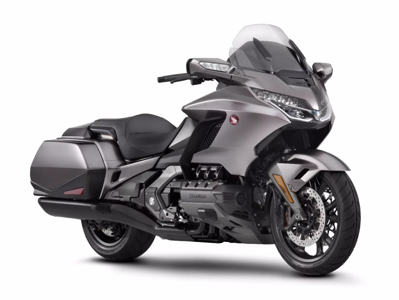 The base model of the 2018 Honda GL 1800 Goldwing has the side panniers as standard equipment