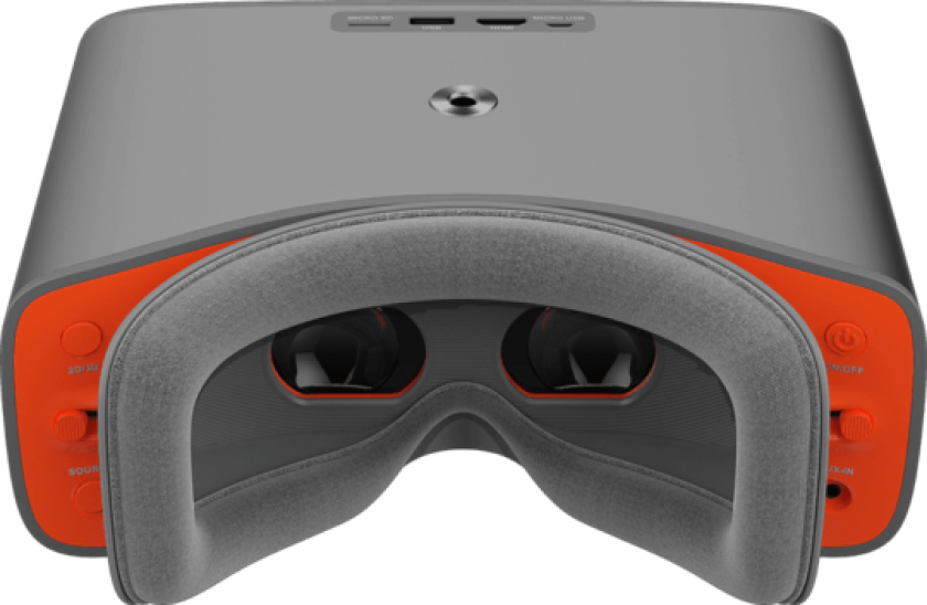 The headset is designed to fit comfortable over most glasses
