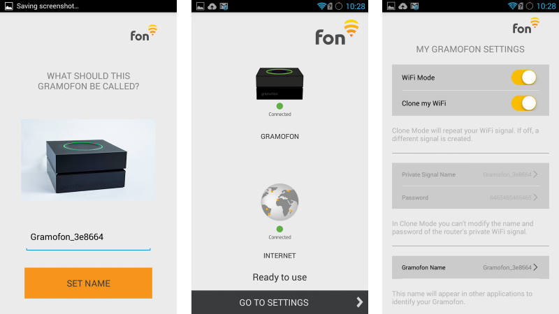 The Gramofon Setup app