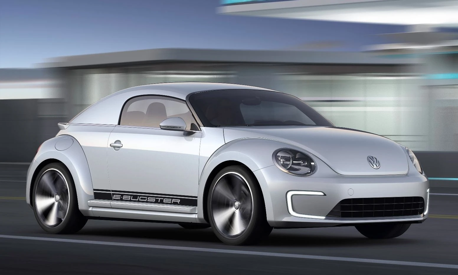 In motion, the E-Bugster recovers kinetic energy when the driver lifts off the accelerator