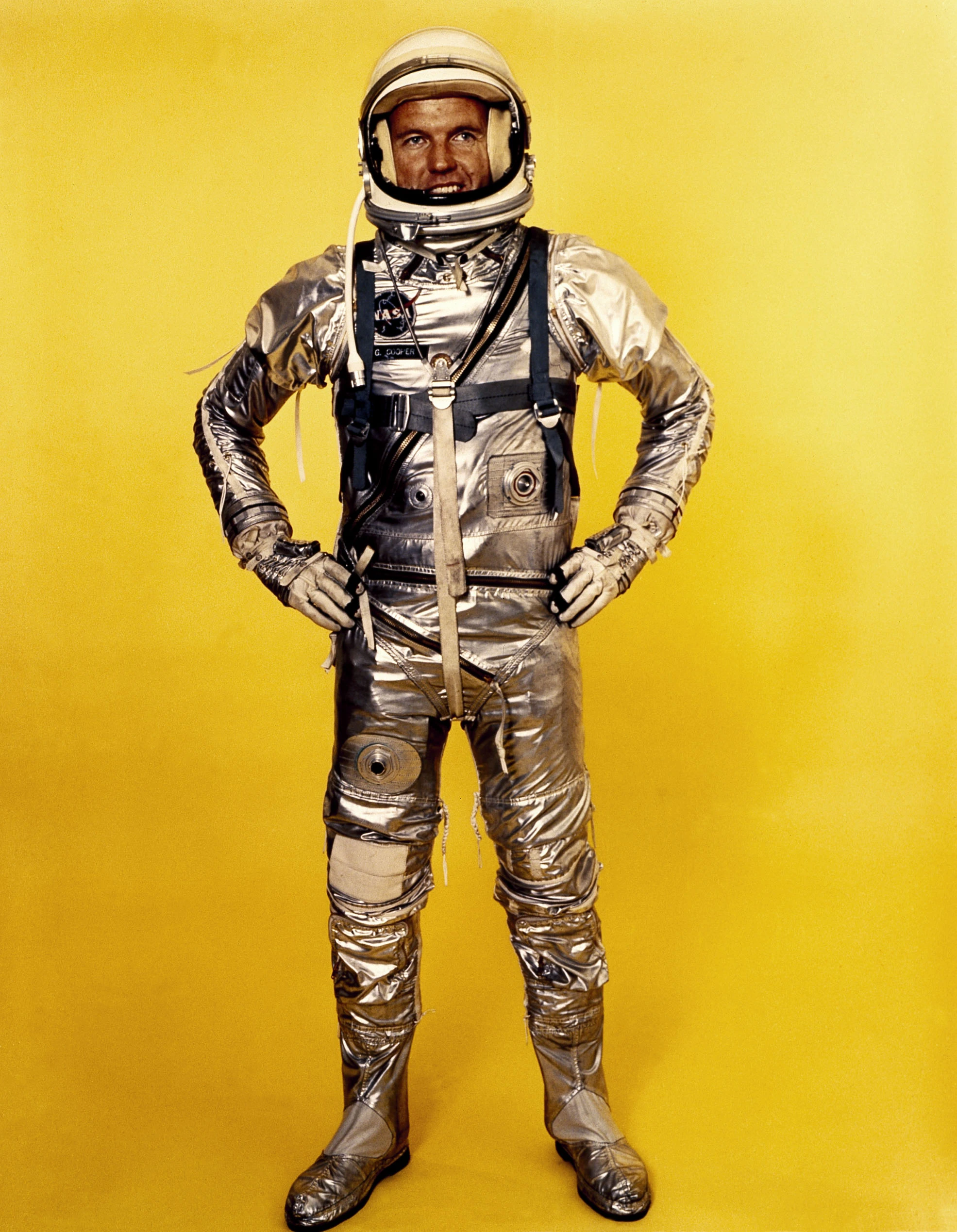 Astronaut Gordon Cooper in the Mercury spacesuit (Image: NASA)