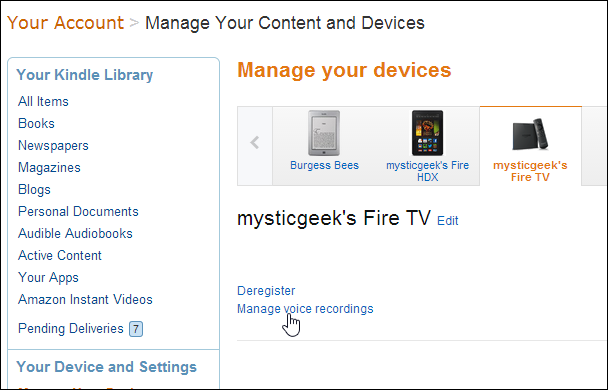 You can delete your voice search history