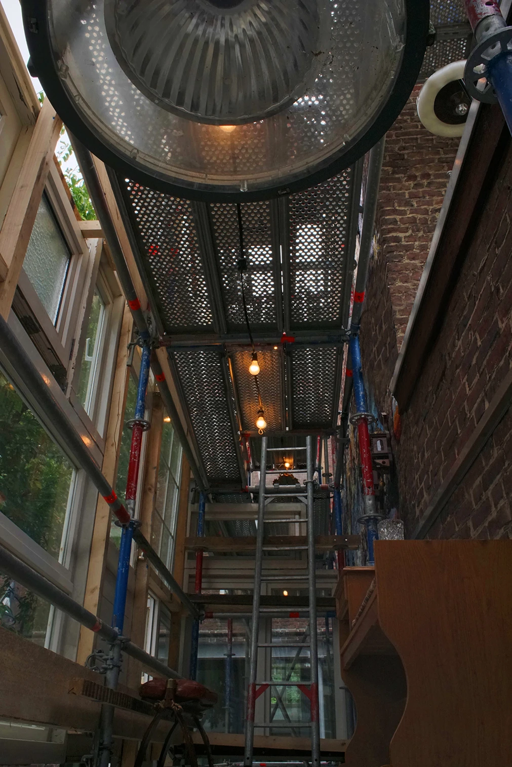 The floors are navigated via ladder (Photo: Laurent Clement)