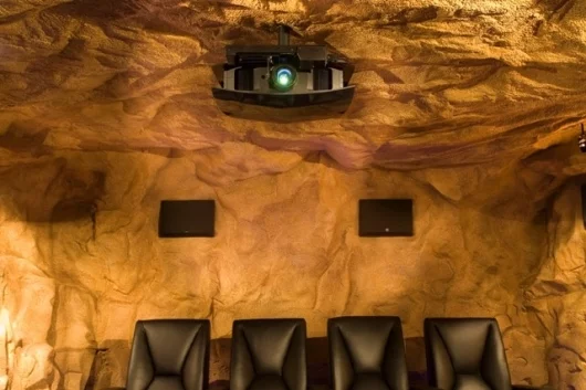 A lot of effort was put into the rock walls and ceiling to make them look as authentic as possible