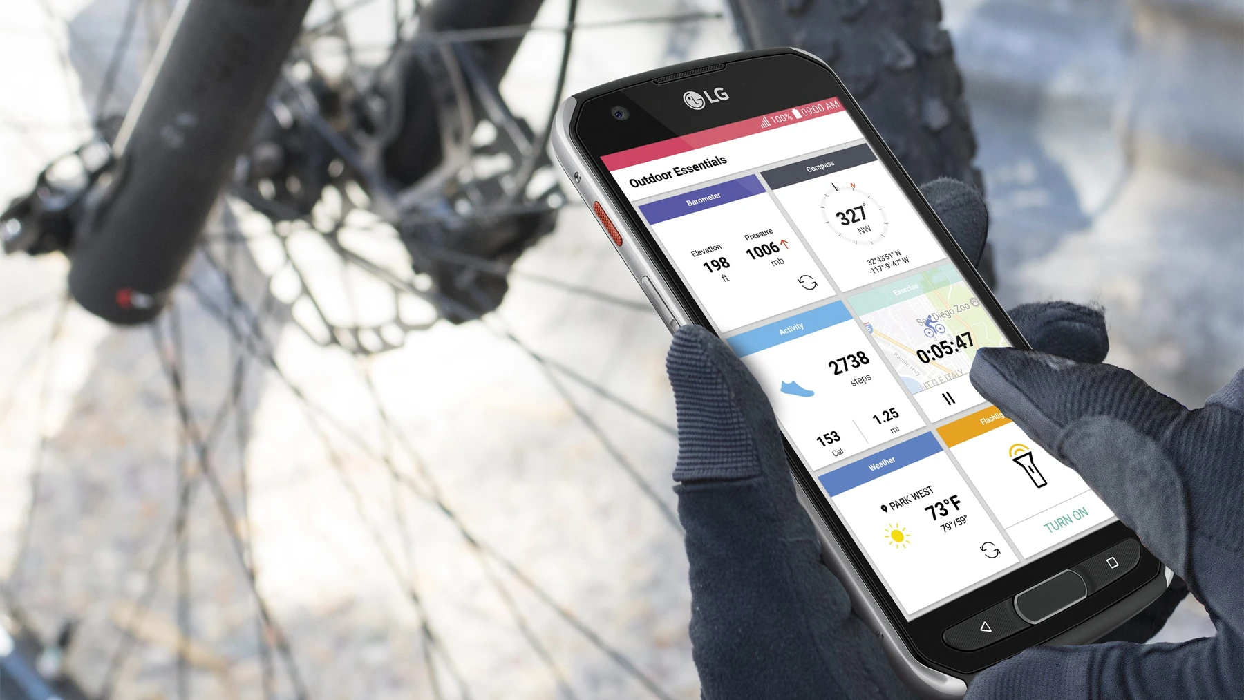 The affordable LG X venture is designed for rugged use, in and out of the elements