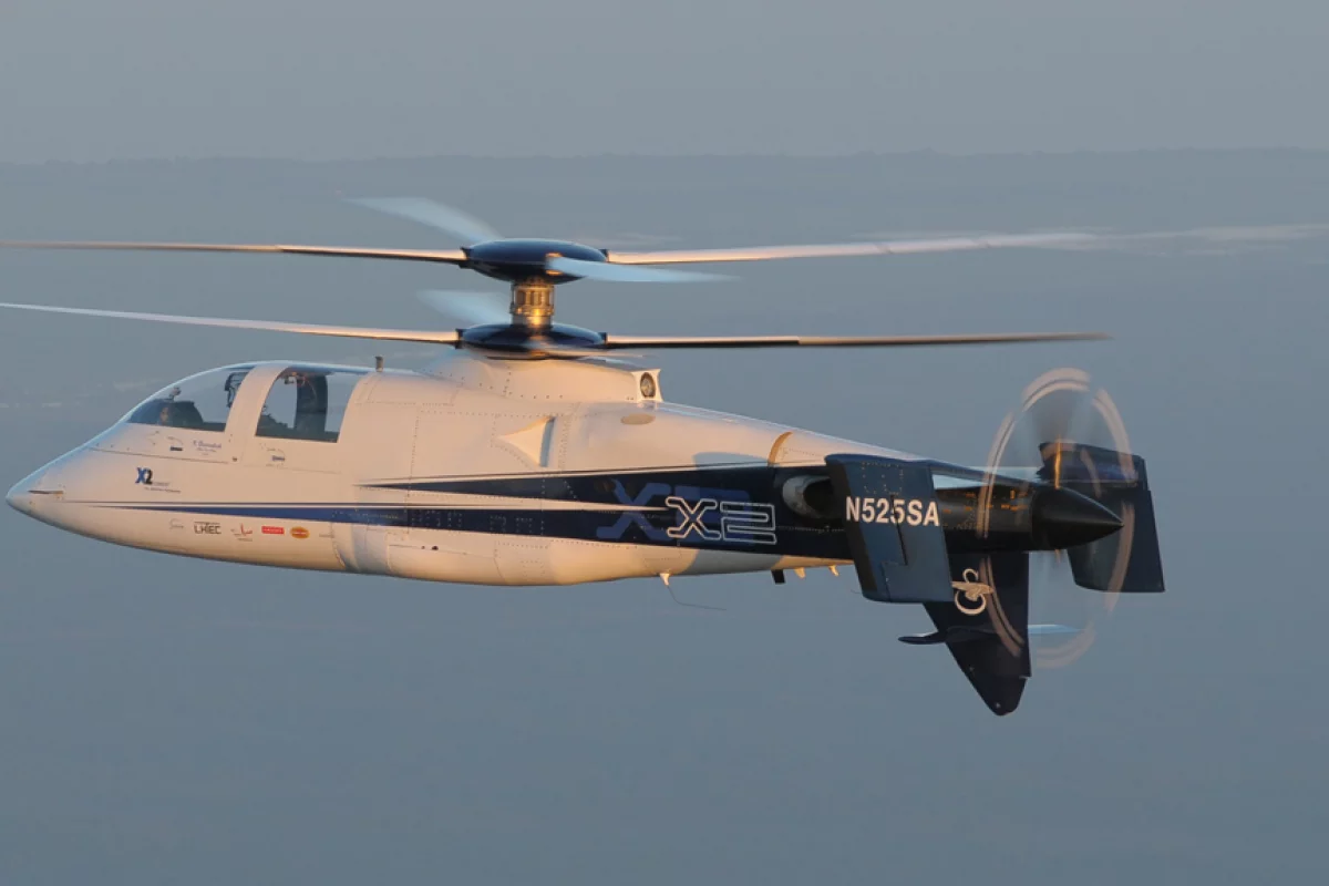 The X2 on its 250-knot milestone flight on Wednesday, Sept. 15, 2010