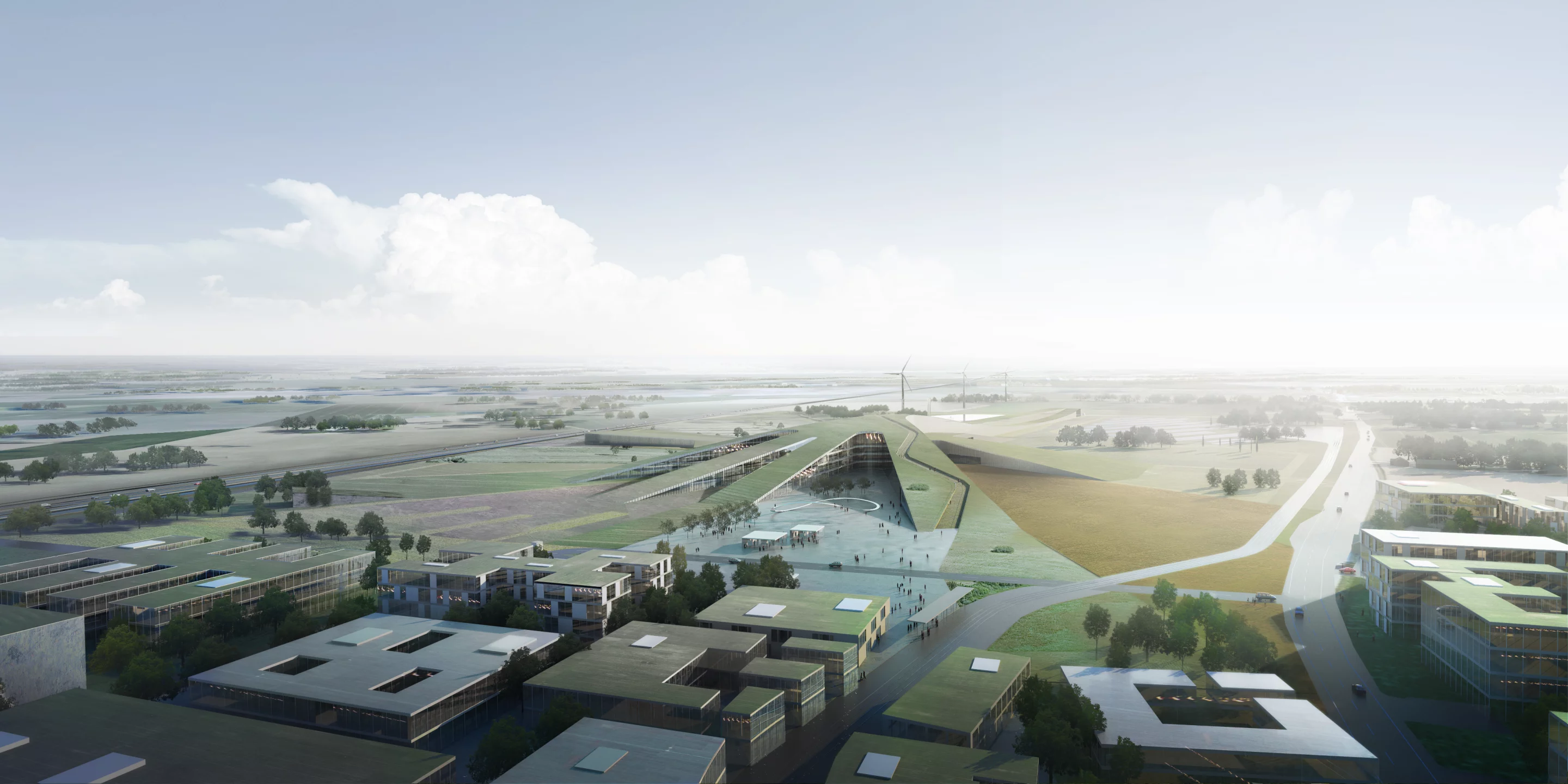 This alternative design proposals was put forward by a design team including BIG (Bjarke Ingels Group) and HOK International Limited