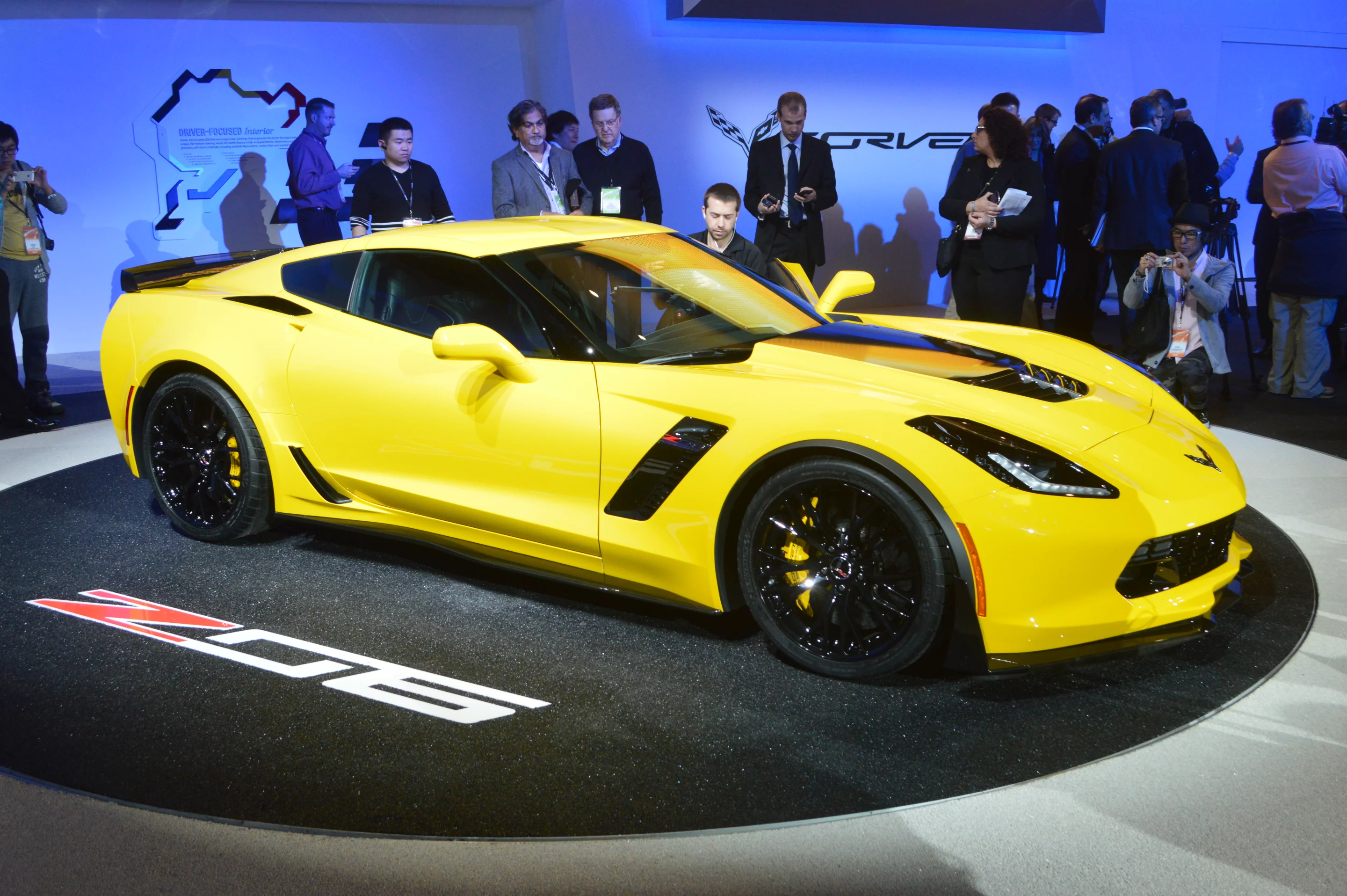 The Z06 new engine delivering 37 percent more power and 40 percent more torque than the Stingray’s LT1 engine (Photo: CC Weiss/Gizmag.com)