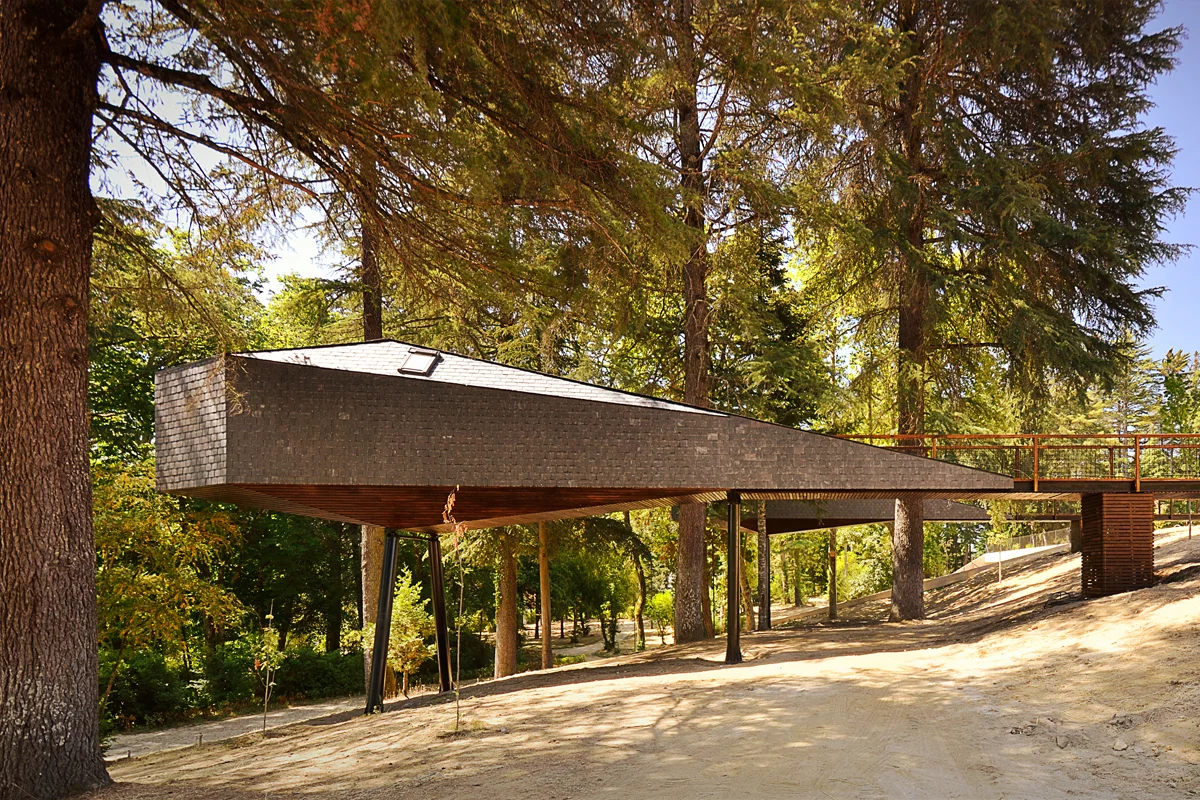 Tree Snake Houses is located at the Pedras Salgadas Spa and Nature Park in the north of Portugal