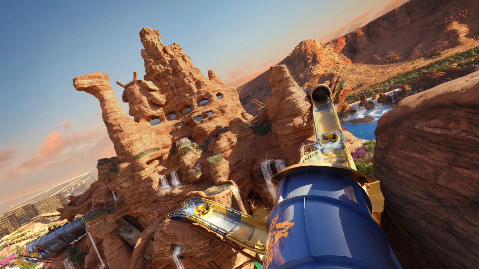 Aquarabia will feature 22 attractions, including water slides and water rafting