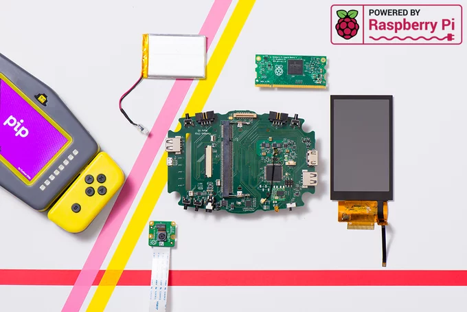 Pip is built around a Raspberry Pi compute module 3