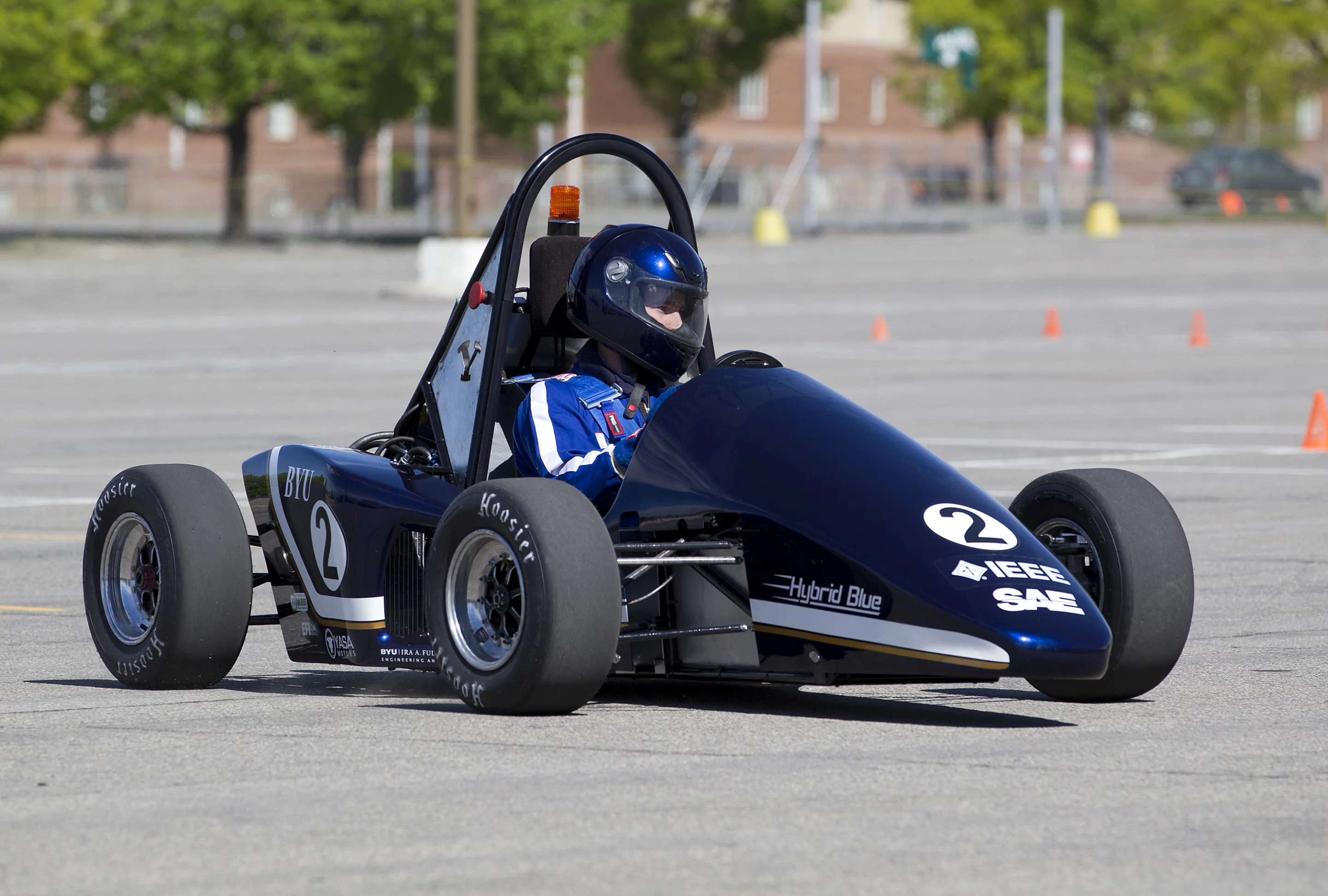 Hybrid Blue can accelerate from 0 to 60 mph in about three seconds